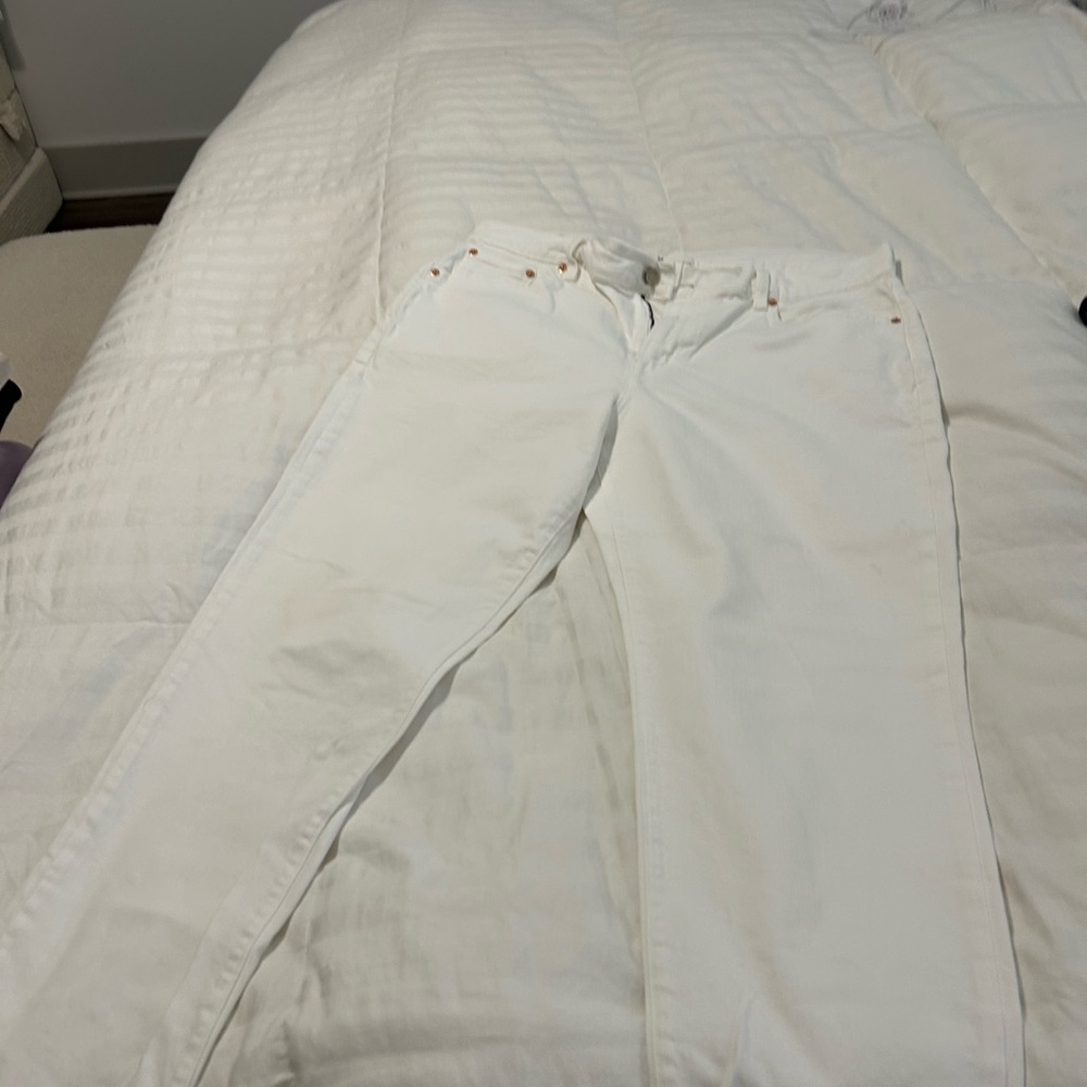 GAP Straight-Leg White Women's Jeans